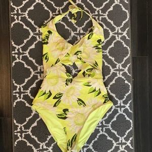 Aerie Cut-Out Ruffle One-piece swimsuit